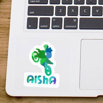 Motocross-Fahrer Sticker Aisha Notebook Image