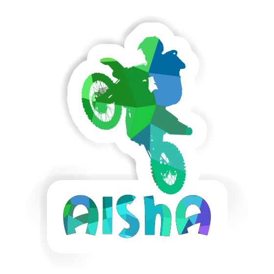 Motocross-Fahrer Sticker Aisha Laptop Image