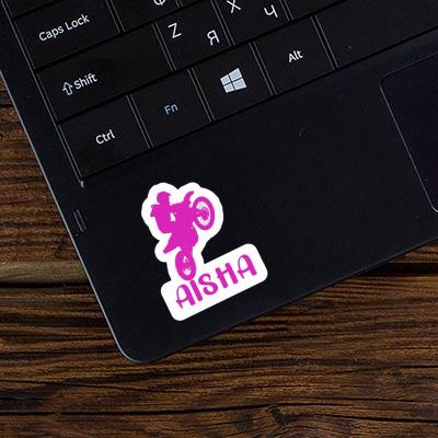 Aisha Sticker Motocross Jumper Notebook Image