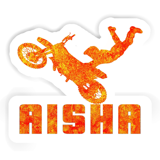 Aisha Aufkleber Motocross-Fahrer Gift package Image