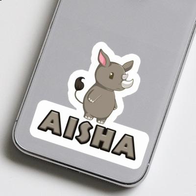 Aisha Sticker Rhino Notebook Image