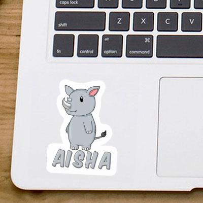 Sticker Aisha Rhino Laptop Image