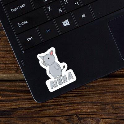 Sticker Aisha Rhino Image