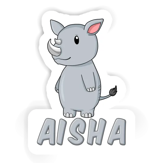 Sticker Aisha Rhino Laptop Image