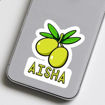 Aisha Autocollant Olive Notebook Image