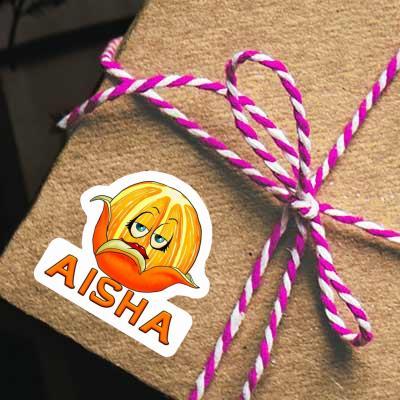 Orange Sticker Aisha Image