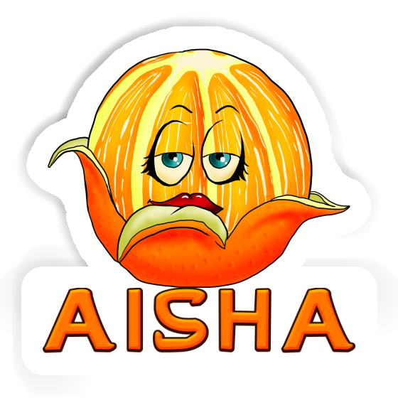 Orange Sticker Aisha Image