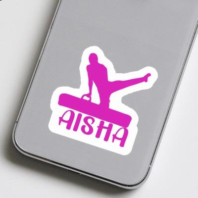 Sticker Aisha Gymnast Laptop Image