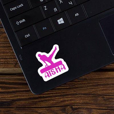 Sticker Aisha Gymnast Laptop Image