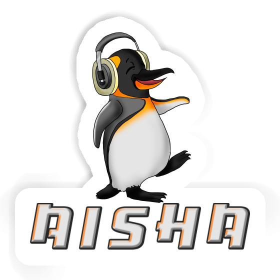 Aufkleber Aisha Musik-Pinguin Gift package Image