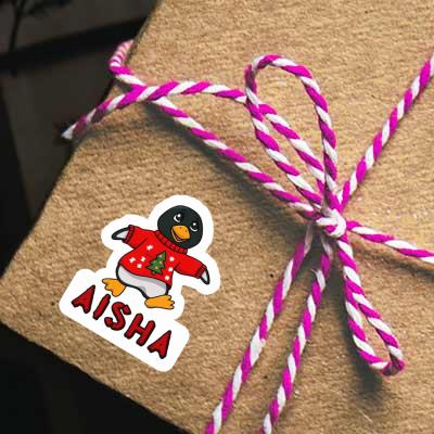 Sticker Aisha Penguin Gift package Image