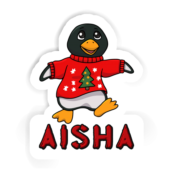 Pingouin de Noël Autocollant Aisha Gift package Image