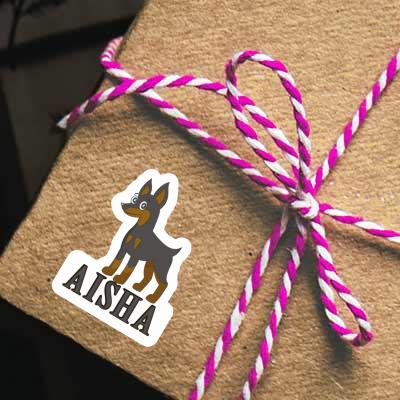 Autocollant Aisha Pinscher Gift package Image