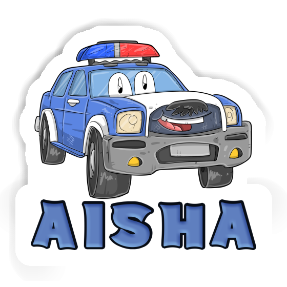 Aisha Autocollant Voiture de police Notebook Image