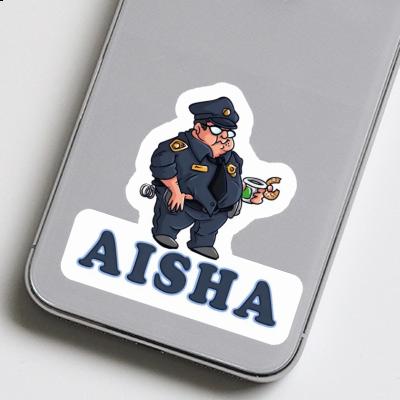 Aisha Sticker Polizist Laptop Image