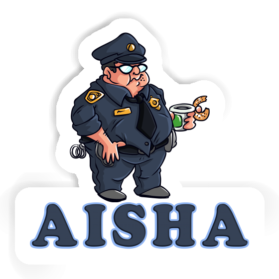 Aisha Sticker Polizist Notebook Image