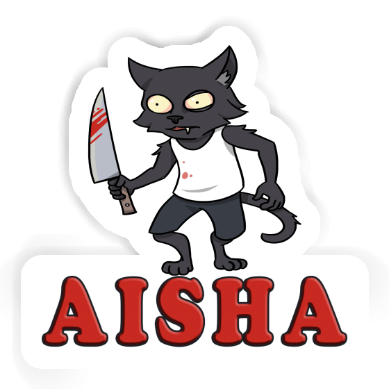 Psycho Cat Sticker Aisha Gift package Image