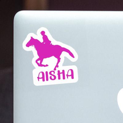 Horse Rider Sticker Aisha Laptop Image