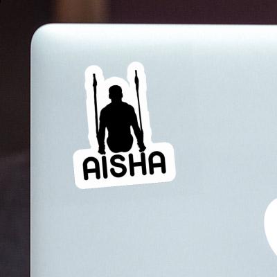 Aisha Sticker Ring gymnast Laptop Image