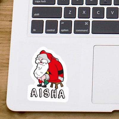 Santa Sticker Aisha Notebook Image