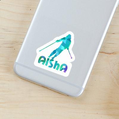 Aisha Sticker Skifahrerin Laptop Image