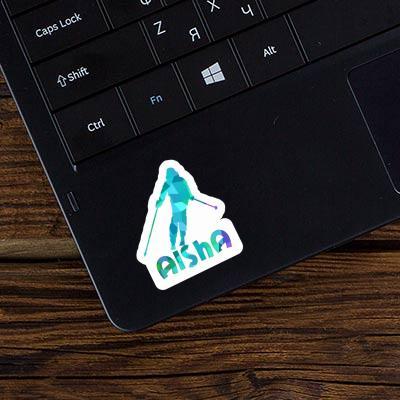 Sticker Aisha Skier Notebook Image