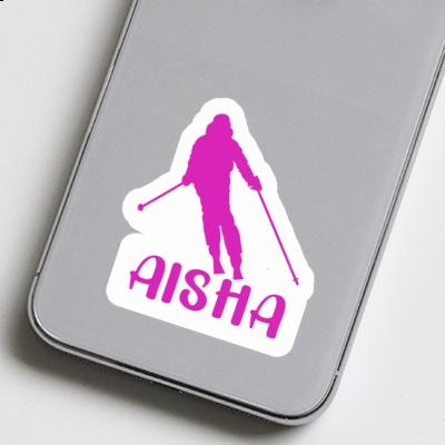 Sticker Aisha Skifahrerin Laptop Image