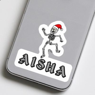 Aisha Aufkleber Weihnachts-Skelett Gift package Image