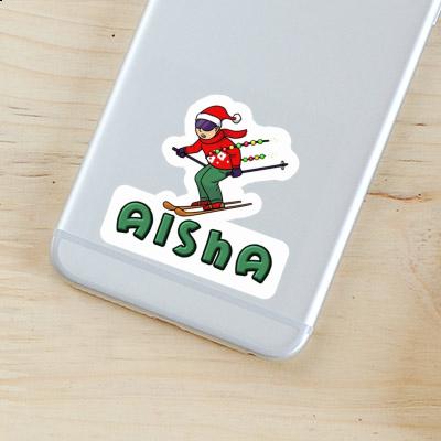 Aisha Sticker Skifahrer Laptop Image