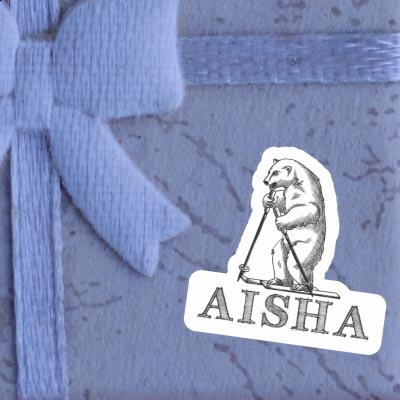 Skieur Autocollant Aisha Laptop Image