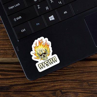 Sticker Skull Aisha Laptop Image