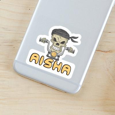 Aisha Sticker Motorbike Rider Notebook Image