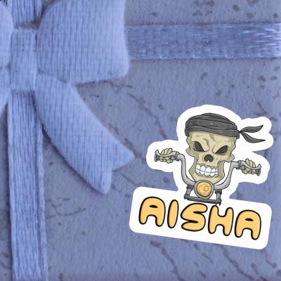 Aisha Sticker Motorbike Rider Image