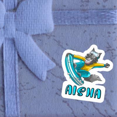 Sticker Aisha Boarder Laptop Image