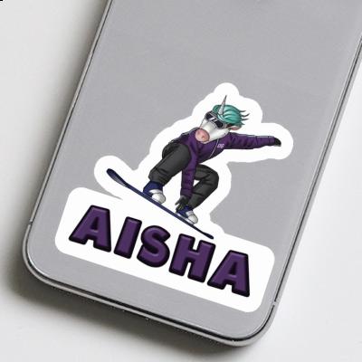 Aufkleber Aisha Snowboarderin Laptop Image