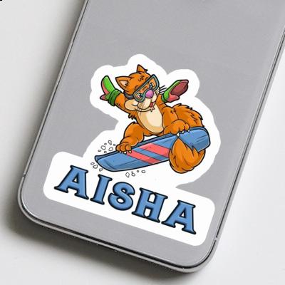 Sticker Aisha Snowboarder Laptop Image