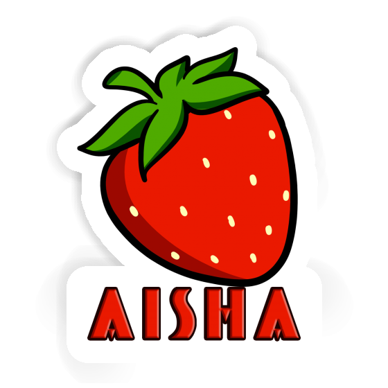 Autocollant Aisha Fraise Image