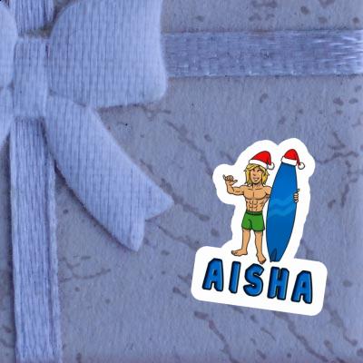 Autocollant Aisha Surfeur de Noël Gift package Image