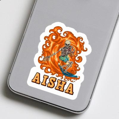 Surfer Sticker Aisha Notebook Image