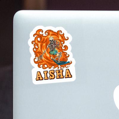 Surfer Sticker Aisha Laptop Image