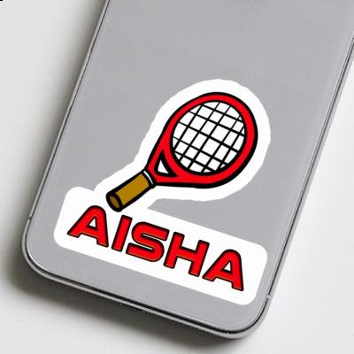 Sticker Aisha Tennis Racket Notebook Image