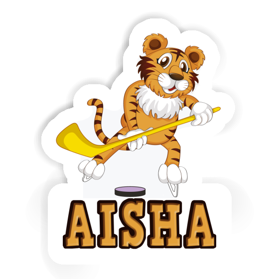 Sticker Ice-Hockey Player Aisha Laptop Image