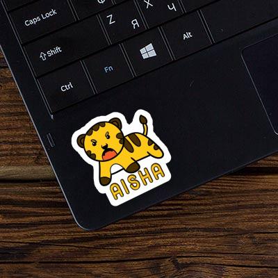 Aufkleber Aisha Baby-Tiger Laptop Image