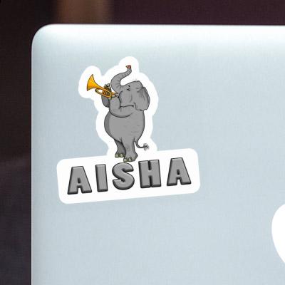 Elefant Aufkleber Aisha Laptop Image