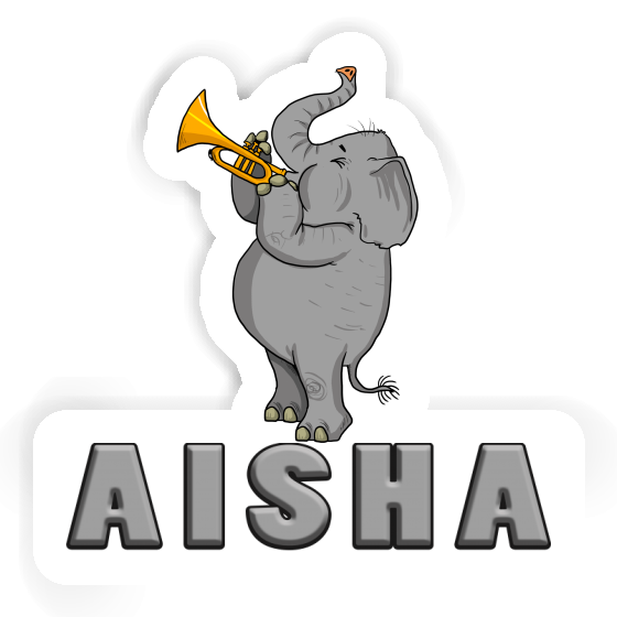 Elefant Aufkleber Aisha Laptop Image