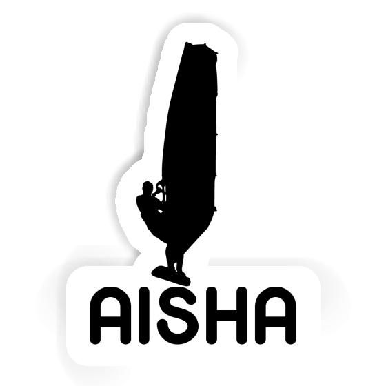 Sticker Aisha Windsurfer Laptop Image