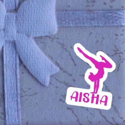 Femme de yoga Autocollant Aisha Notebook Image