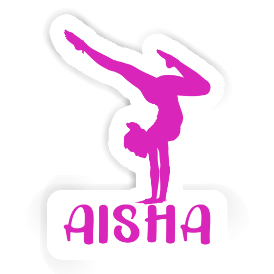 Yoga-Frau Sticker Aisha Laptop Image