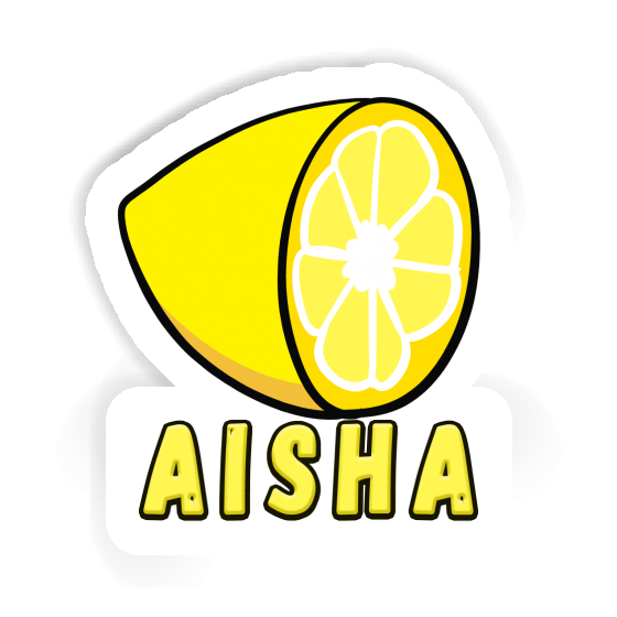 Aisha Sticker Citron Laptop Image