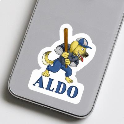 Sticker Aldo Baseball Dog Notebook Sticker Aldo Baseball Dog Notebook Image